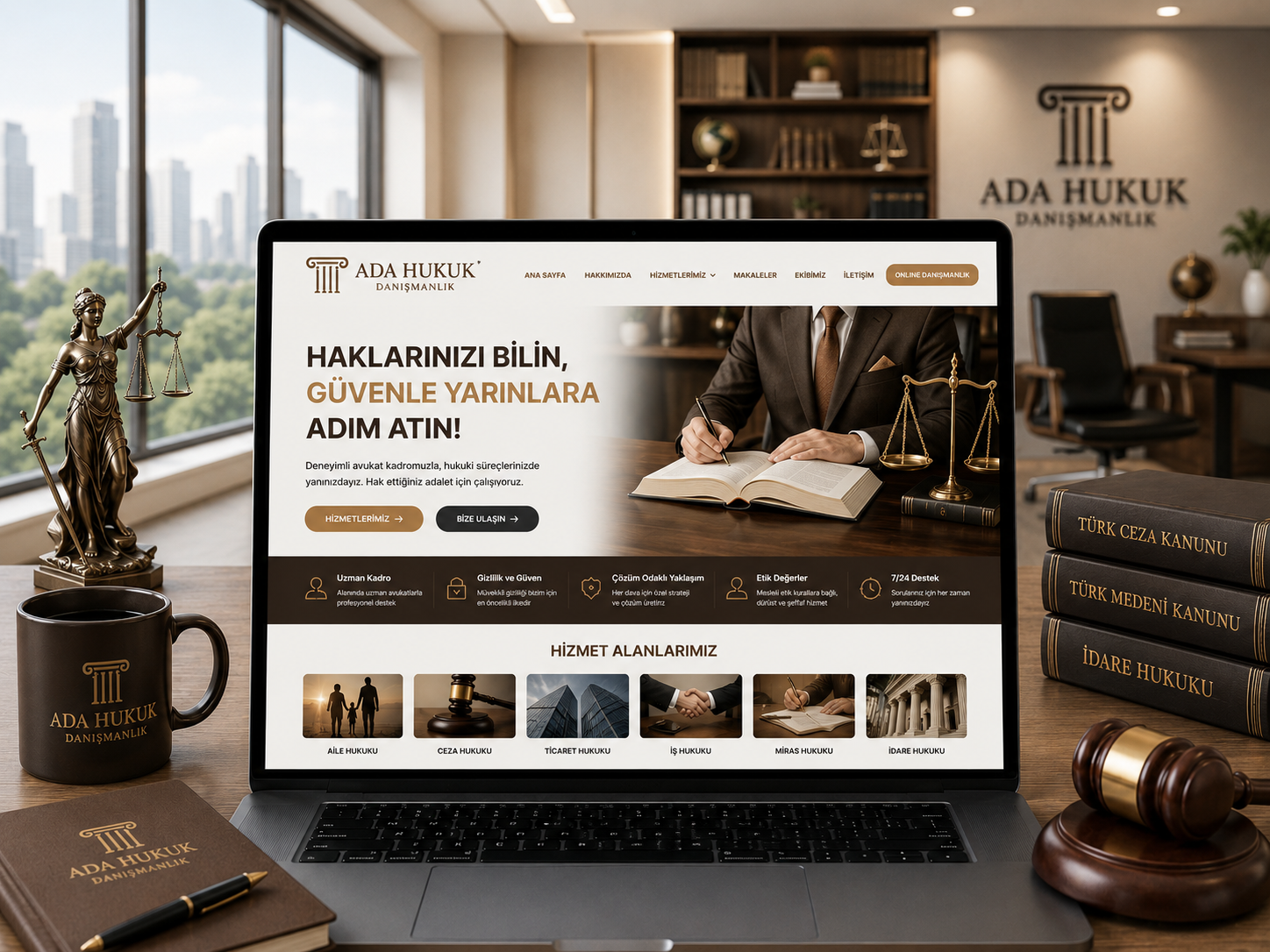 Avukat Sitesi hazır web tasarım paketi