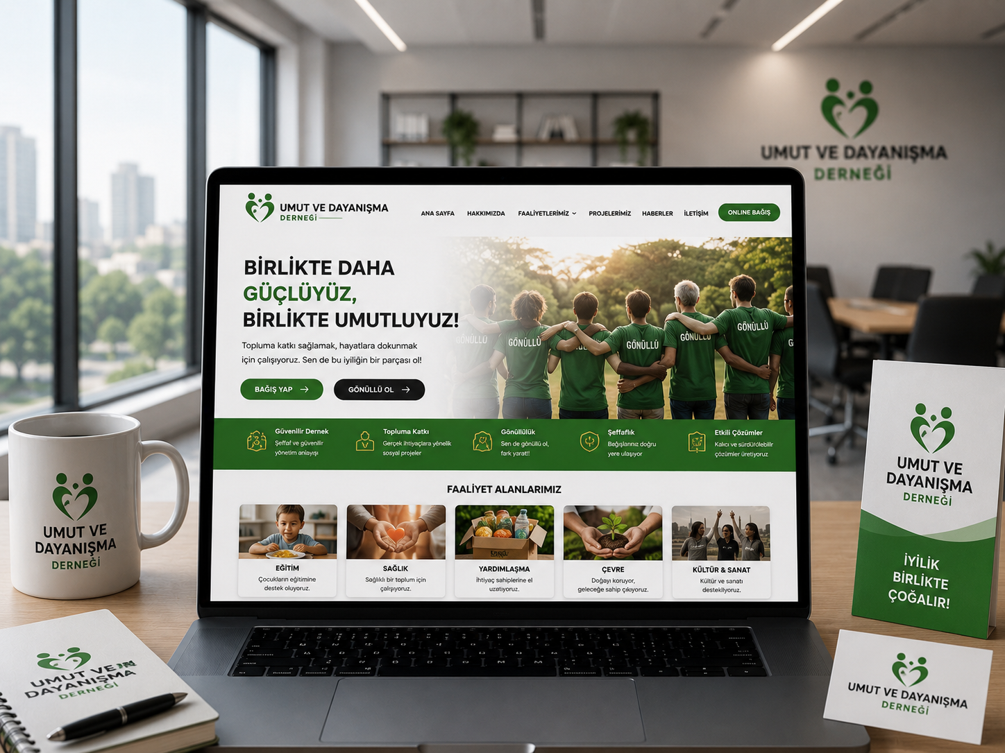 Dernek Sitesi hazır web tasarım paketi