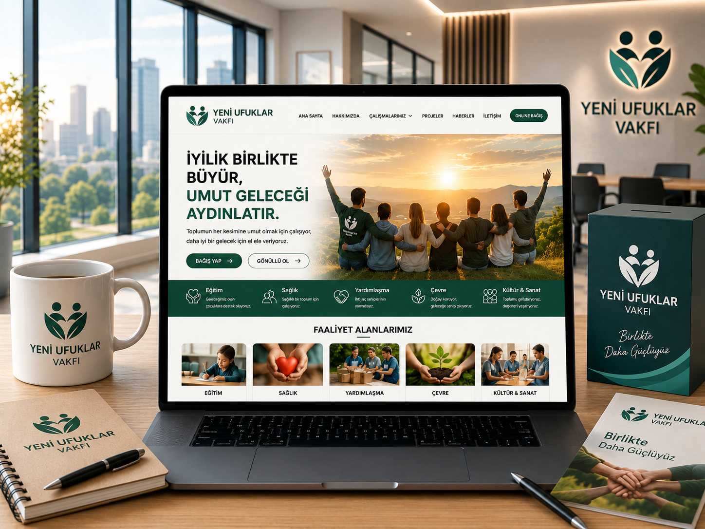 Vakıf Sitesi hazır web tasarım paketi