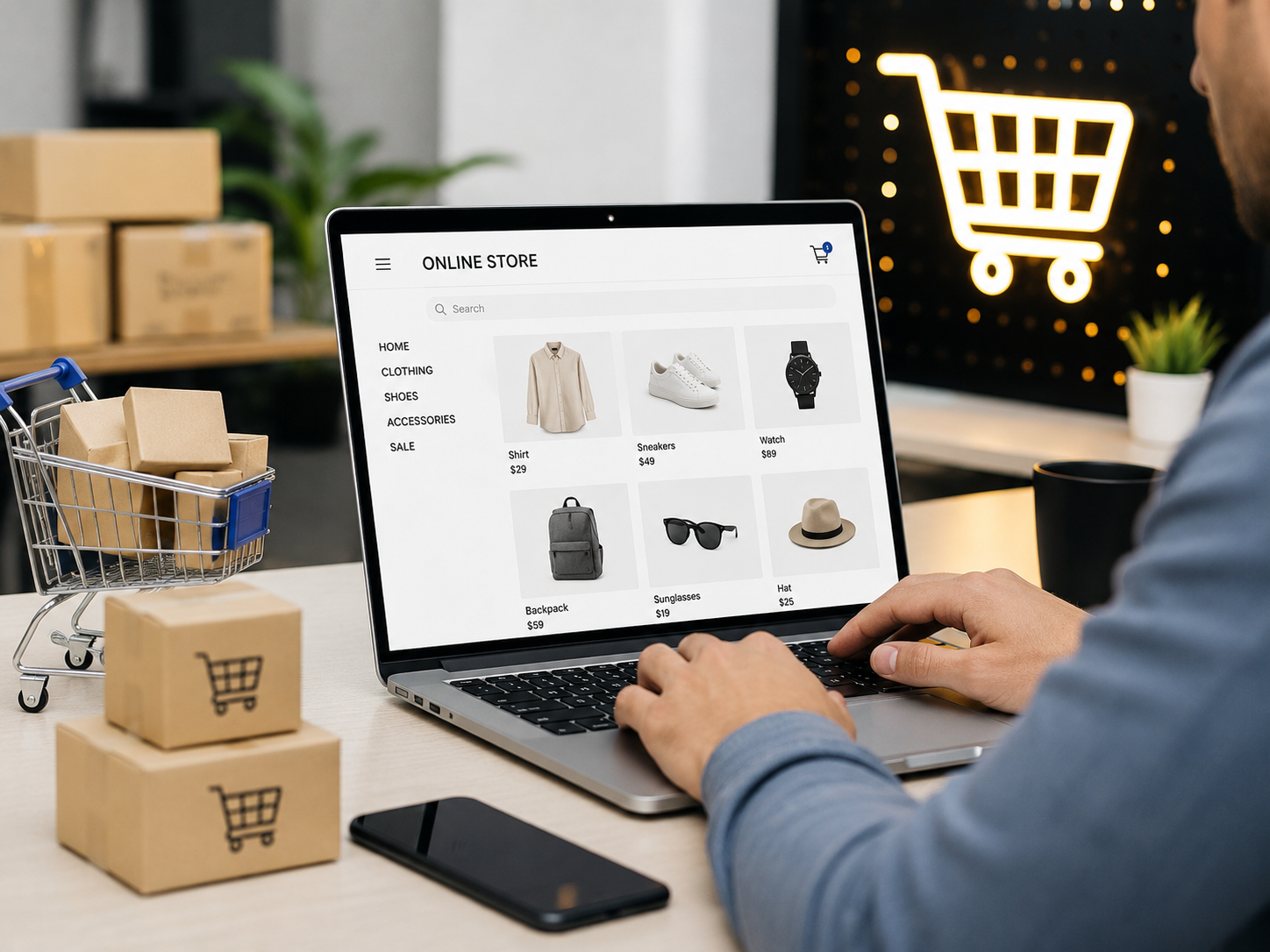 E-Ticaret Sitesi hazır web tasarım paketi