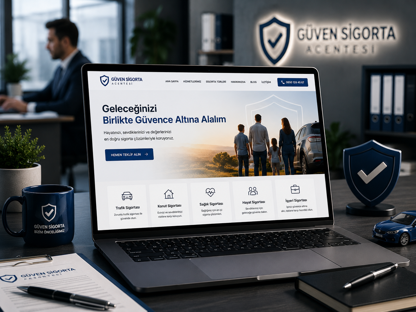Sigorta Acentesi Sitesi hazır web tasarım paketi